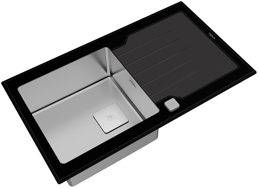 Zlewozmywak TEKA Diamond RS15 1B 1D 86 Czarny odwracalny mozliwosci