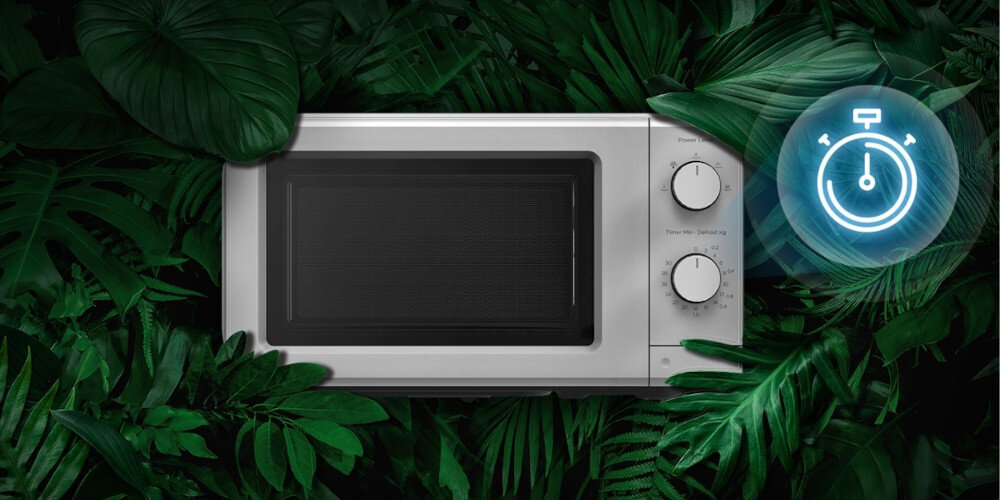 KUCHENKA MIKROFALOWA MIDEA 19L MD-MP012MK-WH moc 700 W szybko efektywnie intuicyjne pokrętła oszczędność czasu energii