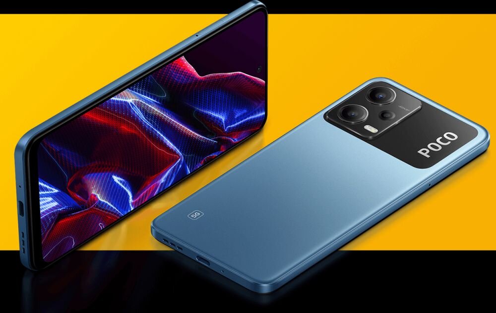 Smartfon XIAOMI Poco X5  ekran bateria aparat procesor ram pamięć pojemność rozdzielczość zdjęcia filmy opis dane cechy blokady system łączność wifi bluetooth obudowa szkło odporność porty muzyka transfer sieć przekątna matryca waga czujniki oled amoled ips