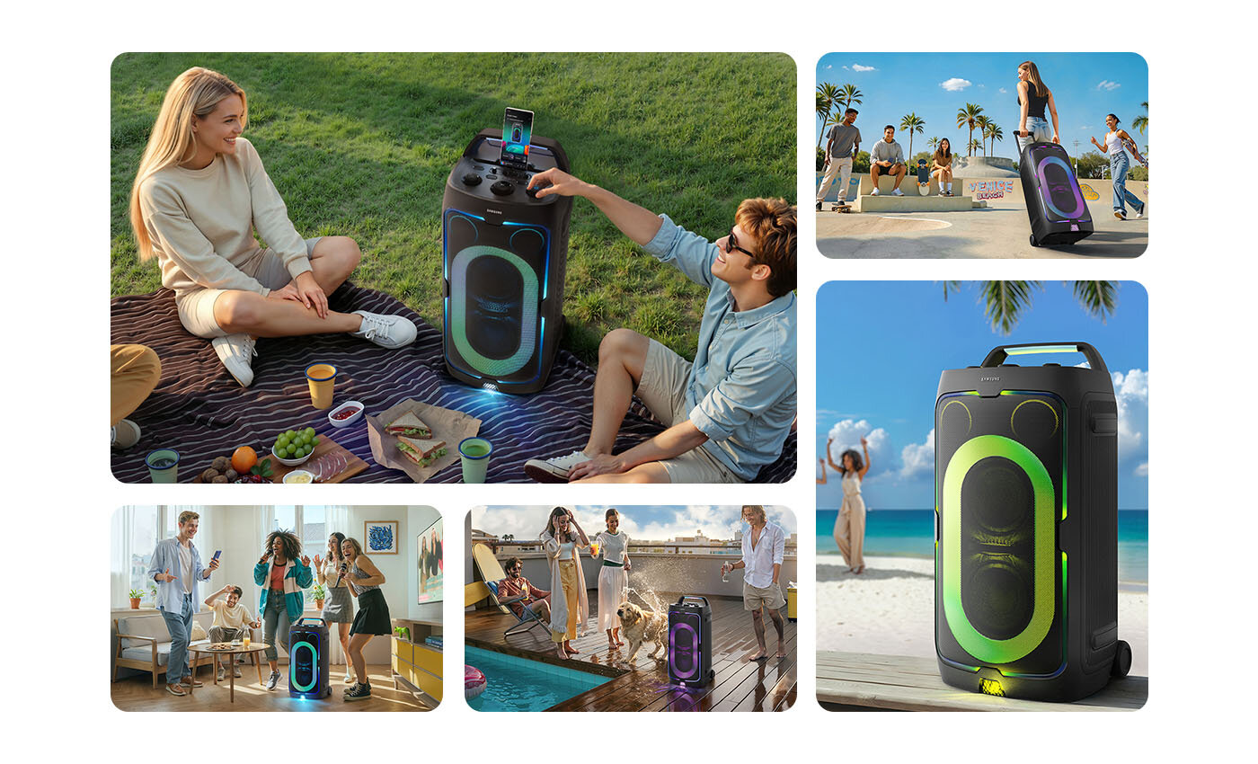 Lifestyle gallery of people with the speaker