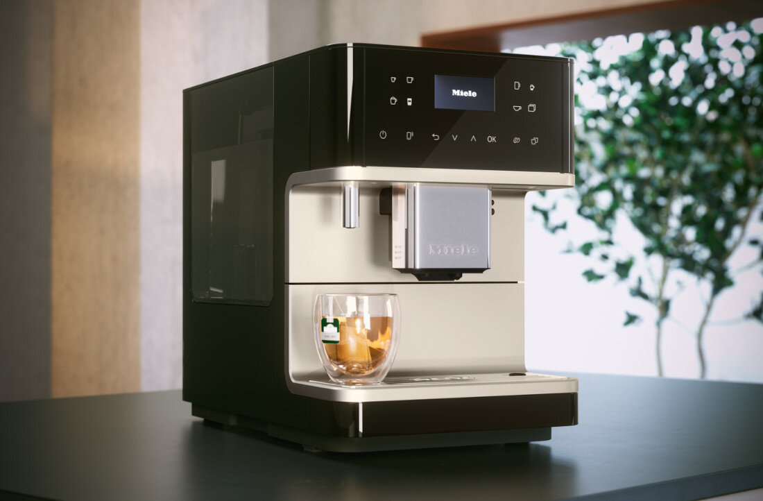 Ekspres MIELE MilkPerfection CM 6160 Bialy goraca woda herbata mozliwosci