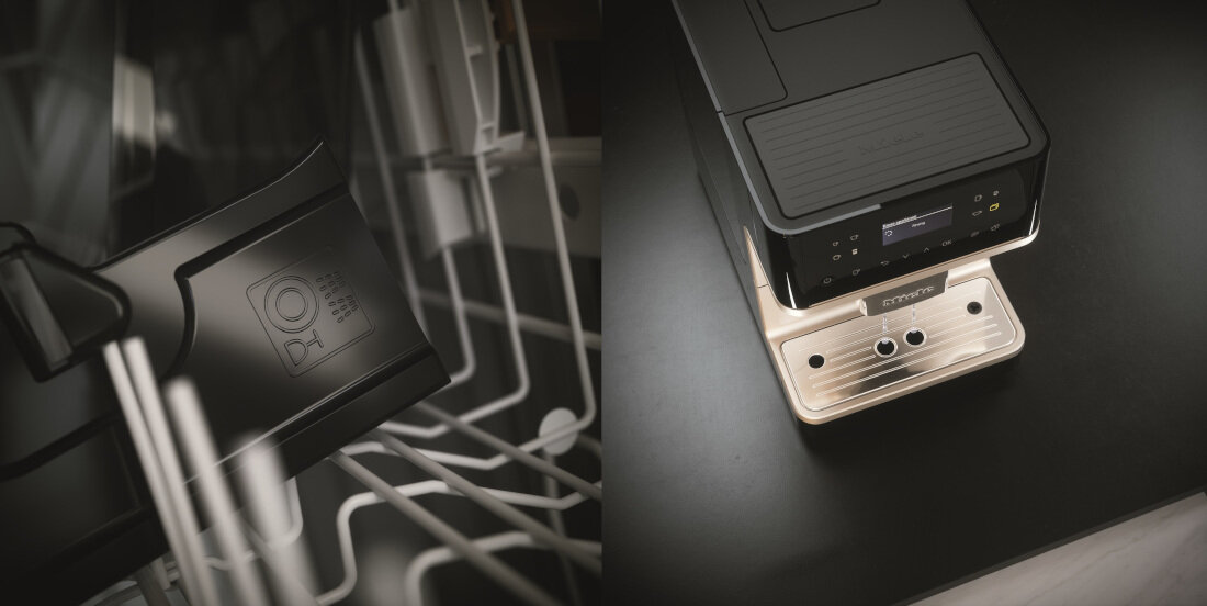 Ekspres MIELE MilkPerfection CM 6160 Bialy czyszcznie mycie mozliwosci