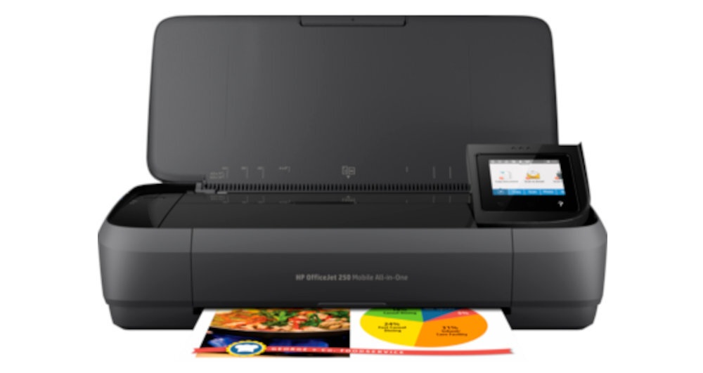 Urzadzenie-HP-OfficeJet-250-Mobile-przod-z-drukiem