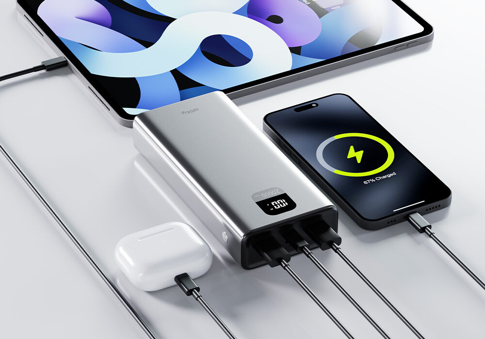 Powerbank ALLITY 22.5 W 20000 mAh ładowanie 3 urządzeń  