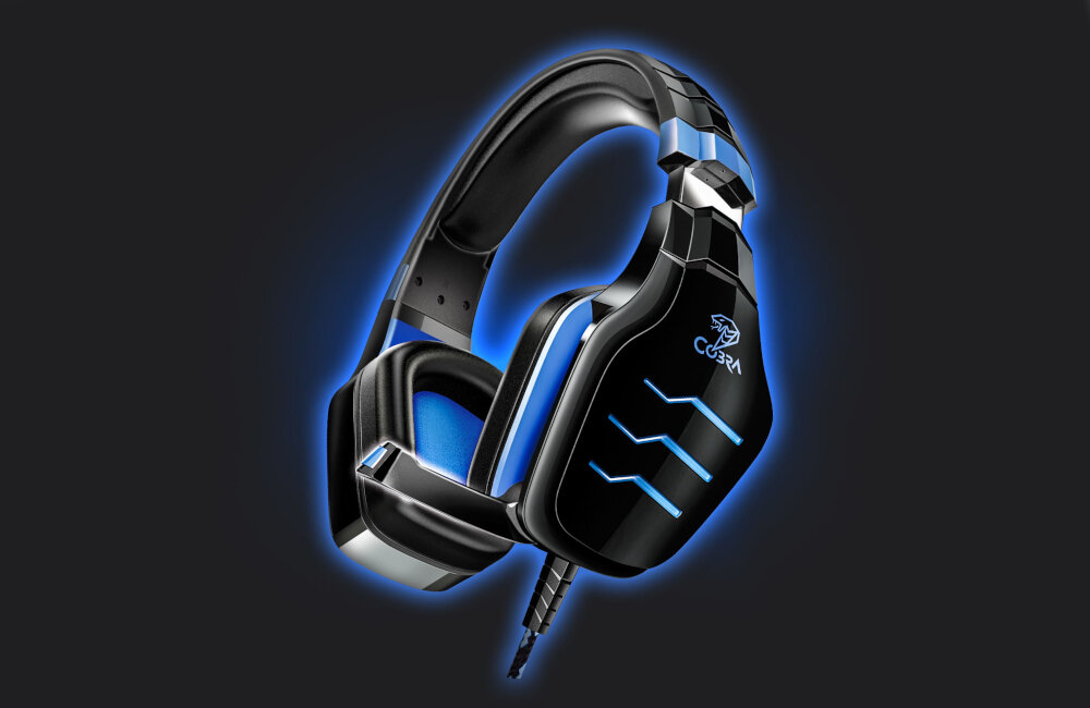 SŁUCHAWKI PS4 COBRA (PRZEWODOWE) QSHPS050 czysty dźwięk