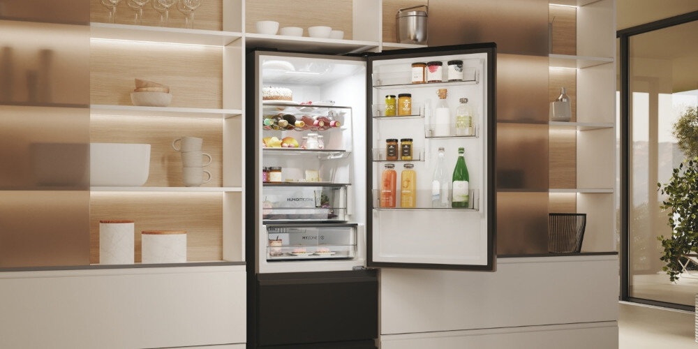 LODÓWKA HAIER HTW5618ENPT 3D Balkoniki na drzwiach  dodatkowe miejsce butelki puszki napoje