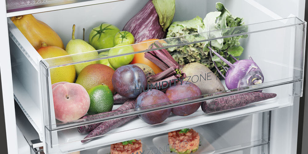 LODÓWKA HAIER HTW5618ENPT 3D Humidity Zone szuflada świeżość HCS utrzymanie wilgotności