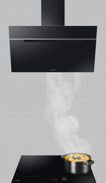 Innowacyjny okap Samsung NK36M7070VB: Media Expert - gif Innowacyjny okap skośny Samsung NK36M7070VB: Media Expert - gif