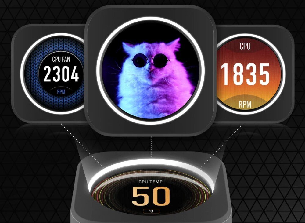 Chłodzenie wodne CORSAIR iCUE H170i Elite LCD wyświetlacz wygląd informacje rozdzielczość działanie