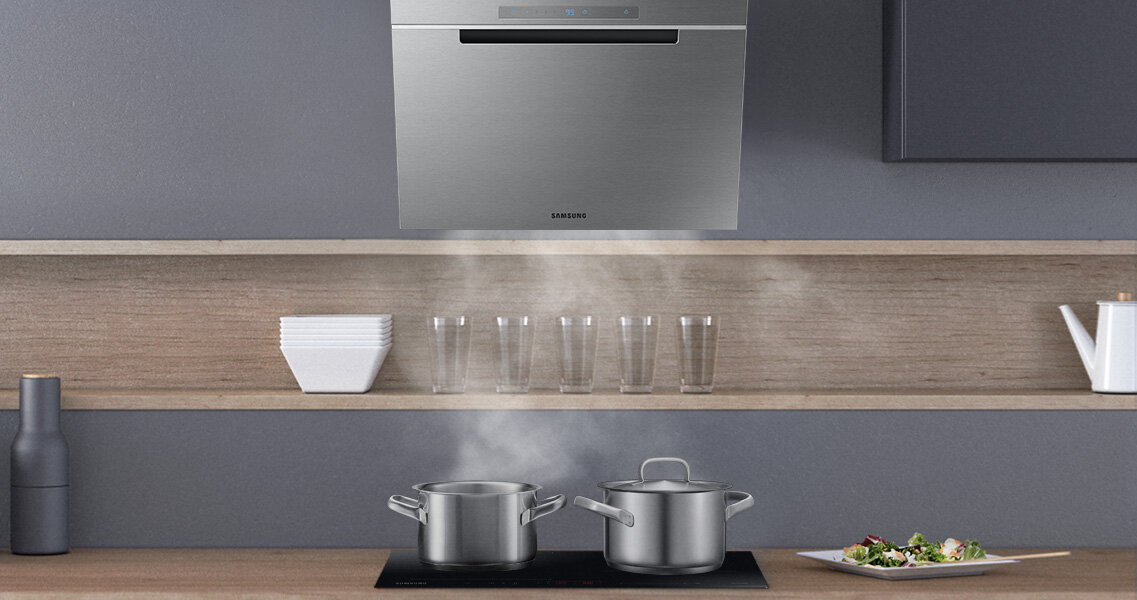 Okap skośny Samsung NK24M7070VS - Media Expert: idealny do dużych kuchni