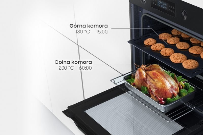 Samsung Samsung Dual Cook™. 1 piekarnik, 2 razy więcej możliwości Samsung Samsung Dual Cook™. 1 piekarnik, 2 razy więcej możliwości