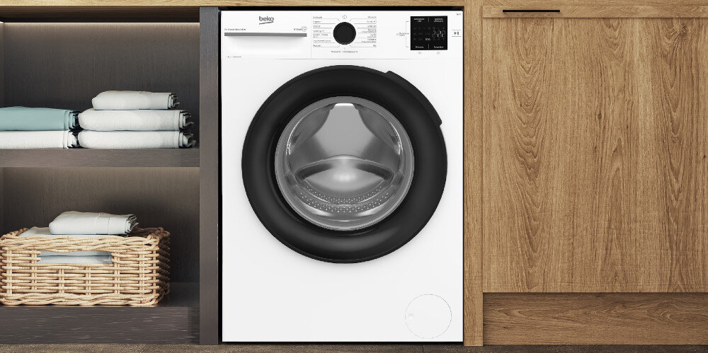 PRALKA BEKO BM1WFU37225WPB załadunek 7 kg obroty 1200 SteamCure SteamTherapy większy otwór AddXtra Automatyczne czyszczenie bębna higiena dla alergików czystość łatwe prasowanie StainExpert usuwanie plam mniej zagnieceń codzienne szybkie delikatne fast+