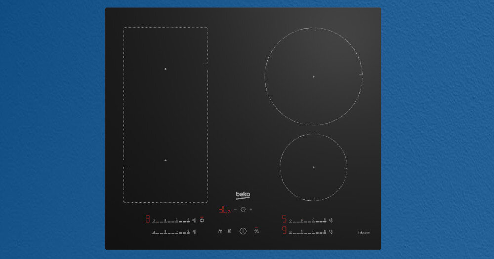 Płyta indukcyjna BEKO HII64730UFT płyta indukcyjna 2 pola czarna stalowa ramka szkło ceramiczne
