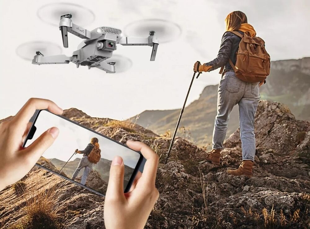 Dron EXTRALINK E88 Pro - dron i widok na smartfonie, obraz, sterowanie, ustawienia
