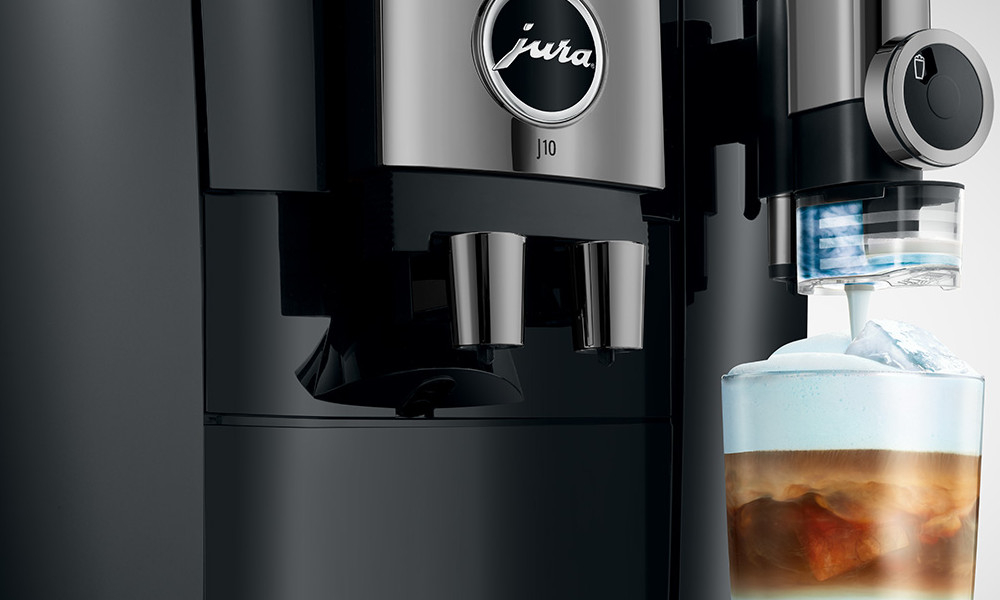 Ekspres JURA J10 Piano Czarny (EA) Technologia gładkiej pianki łatwe czyszczenie wymienna końcówka wygoda użytkowania jakość