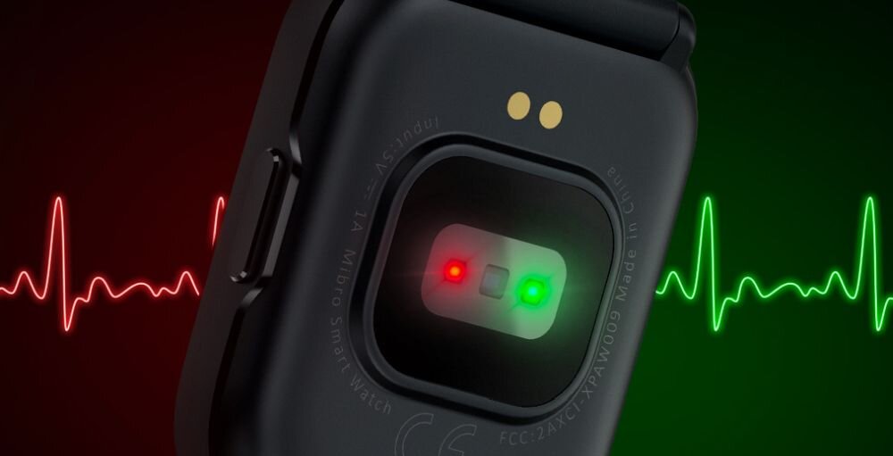 Smartwatch MIBRO C2    ekran bateria czujniki zdrowie sport pasek ładowanie pojemność rozdzielczość łączność sterowanie krew puls rozmowy smartfon aplikacja 