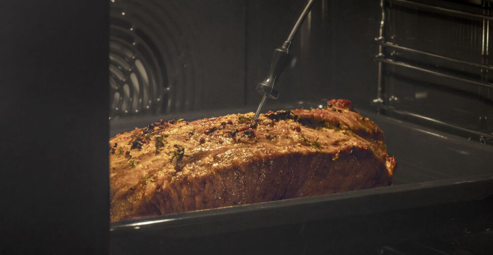 PIEKARNIK HISENSE BSA6634PBG8 wizualizacja termosonda kontrola temperatury alarm