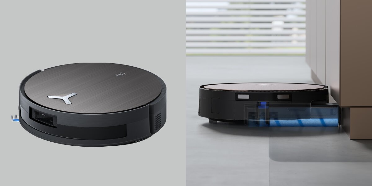 Robot sprzątający ECOVACS Deebot X11 OmniCyclone Czarny Skuteczne przy krawędziach - wizualizacja sprzątania przy narożnikach krawędziach szafek