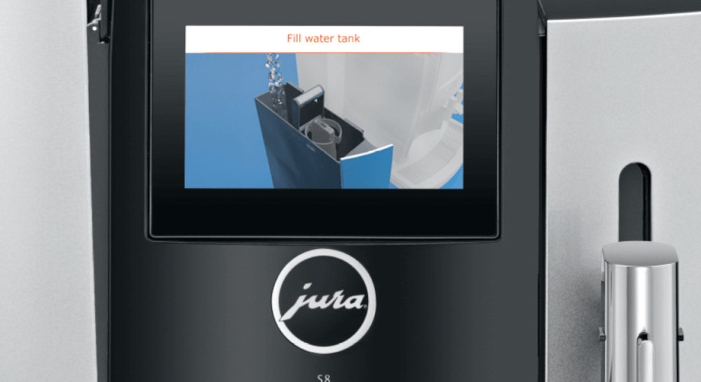JURA S8 Moonlight Silver pianka mleka
