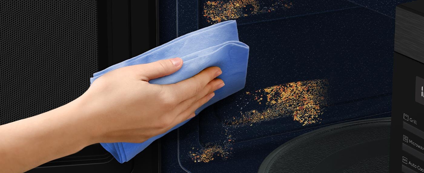 w mikrofalówce Samsung mg23dg4524cge2 zastosowano powłokę ceramiczną