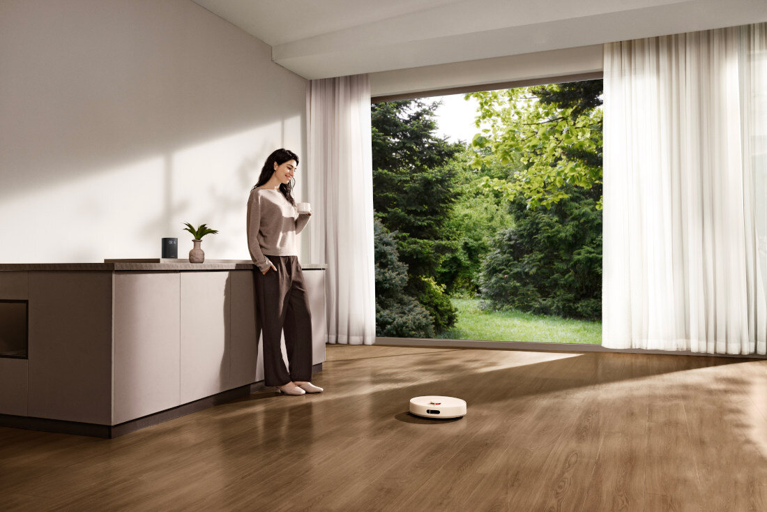 Robot sprzątający XIAOMI Vacuum H40 Odkurzanie i mycie odkurza i mopuje drobny pył zaschnięte plamy Zbiornik na wodę pojemność trzystopniowa regulacja przepływu  dopasowanie naśladuje manualne przecieranie