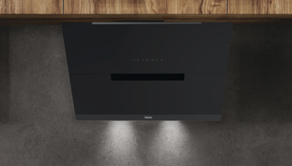 HAIER HADG9CS46BWIFI 90 oświetlenie okap gotowanie led energia przyjemne światło nastrój kuchnia salon