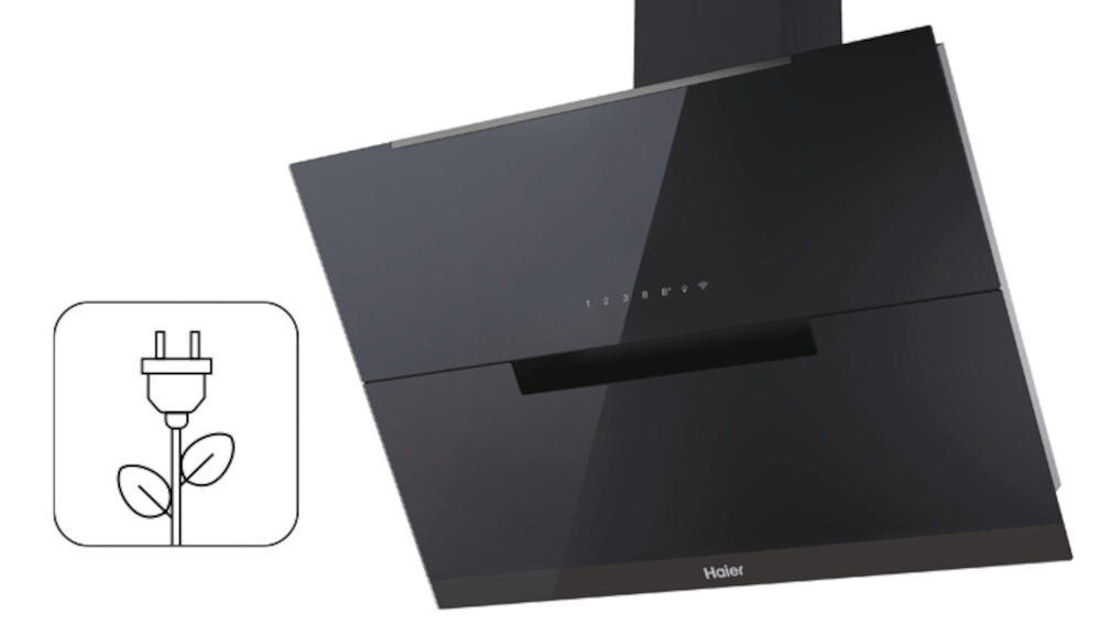 HAIER HADG9CS46BWIFI 90 okap silnik wydajność energia oszczędności rachunki energia elektryczna