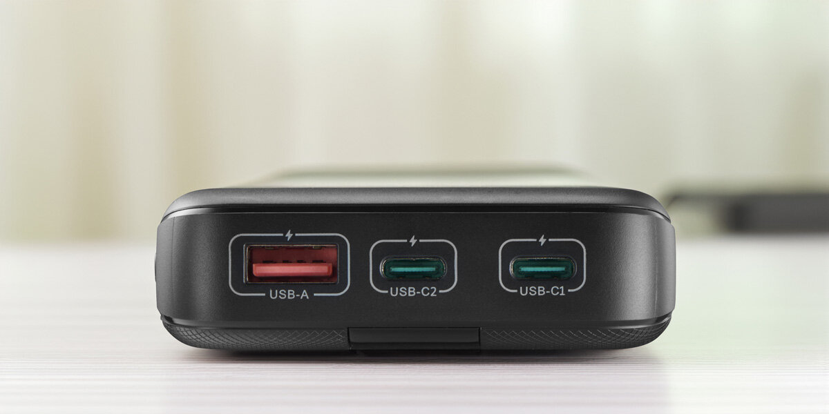 Powerbank HAMA PD 20 20000 mAh AntracytowyBłyskawiczne ładowanie