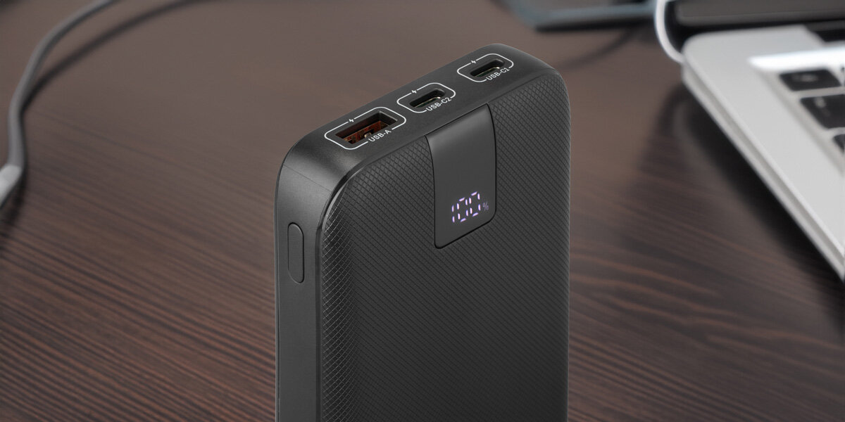 Powerbank HAMA PD 20 20000 mAh AntracytowyEkologiczne opakowanie