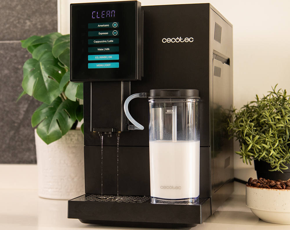 Ekspres CECOTEC Cremmaet Compactccino Czarny Łatwa konserwacja Automatyczne czyszczenie higiena smak napoje