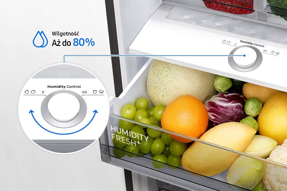 ustaw wilgotność, w zależności czy przechowujesz owoce czy warzywa ustaw wilgotność, w zależności czy przechowujesz owoce czy warzywa