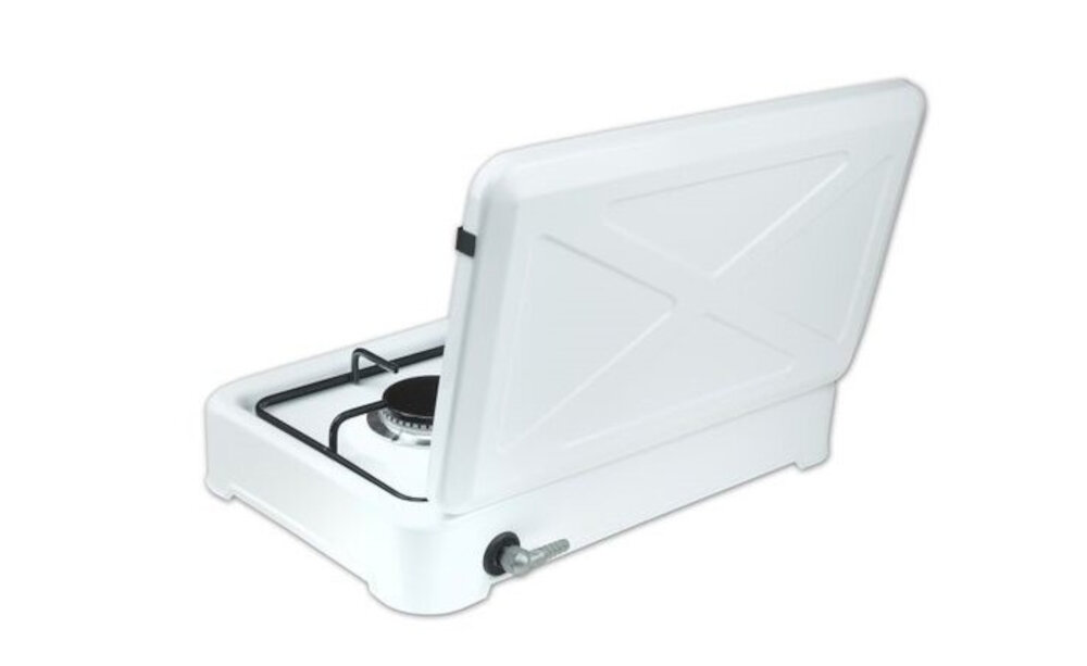 RAVANSON-K-02T kuchenka gazowa niewielkie rozmiary gaz gotowanie palniki pokrywa ruszt stal emaliowana