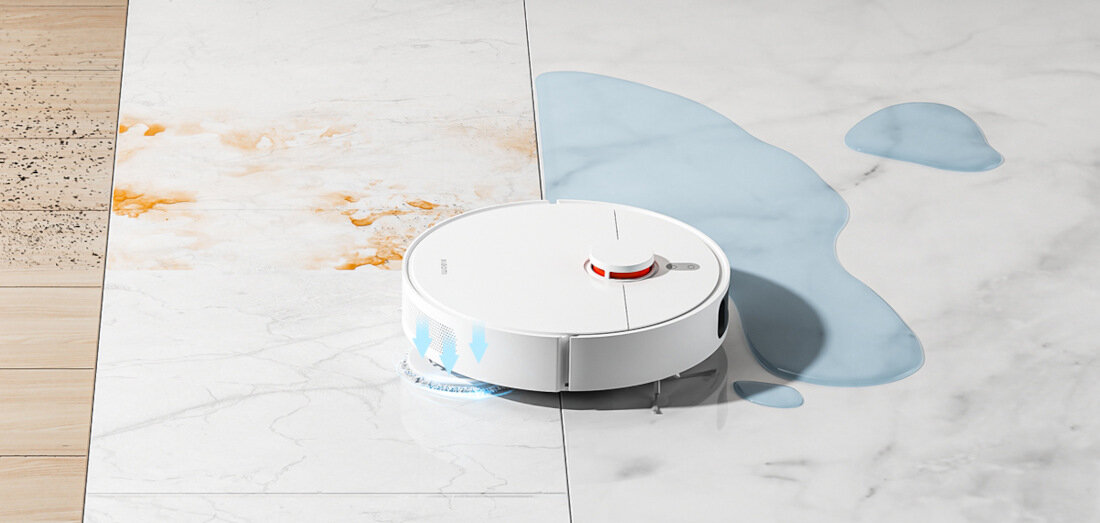Robot sprzątający XIAOMI Vacuum S10+ EUs Skuteczna praca efekty rezultaty plamy mokre suche