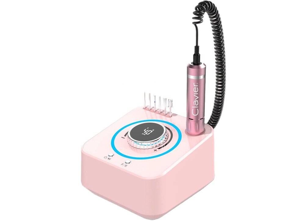 Frezarka do paznokci CLAVIER FX 1080 Różowy wysoka moc, stabilna praca, krótszy czas zabiegowy, większa efektywność