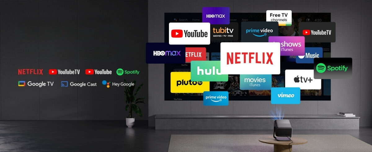 Projektor JMGO N1S Ultimate - Kompleksowa rozrywka na Google TV