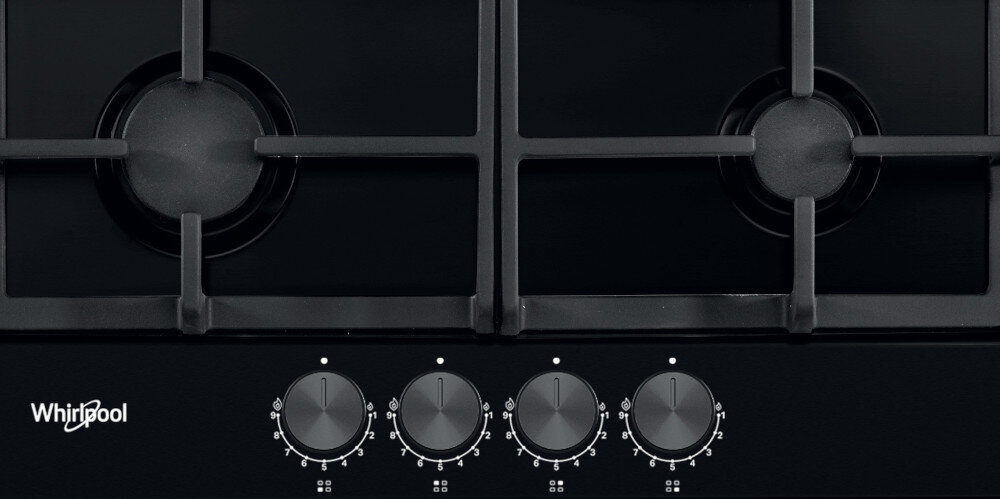 Płyta gazowa WHIRLPOOL TKRL661NB zapalarka w pokrętle