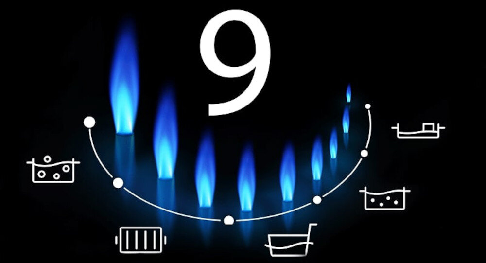 Płyta gazowa WHIRLPOOL TKRL661NB różna wielkość pól