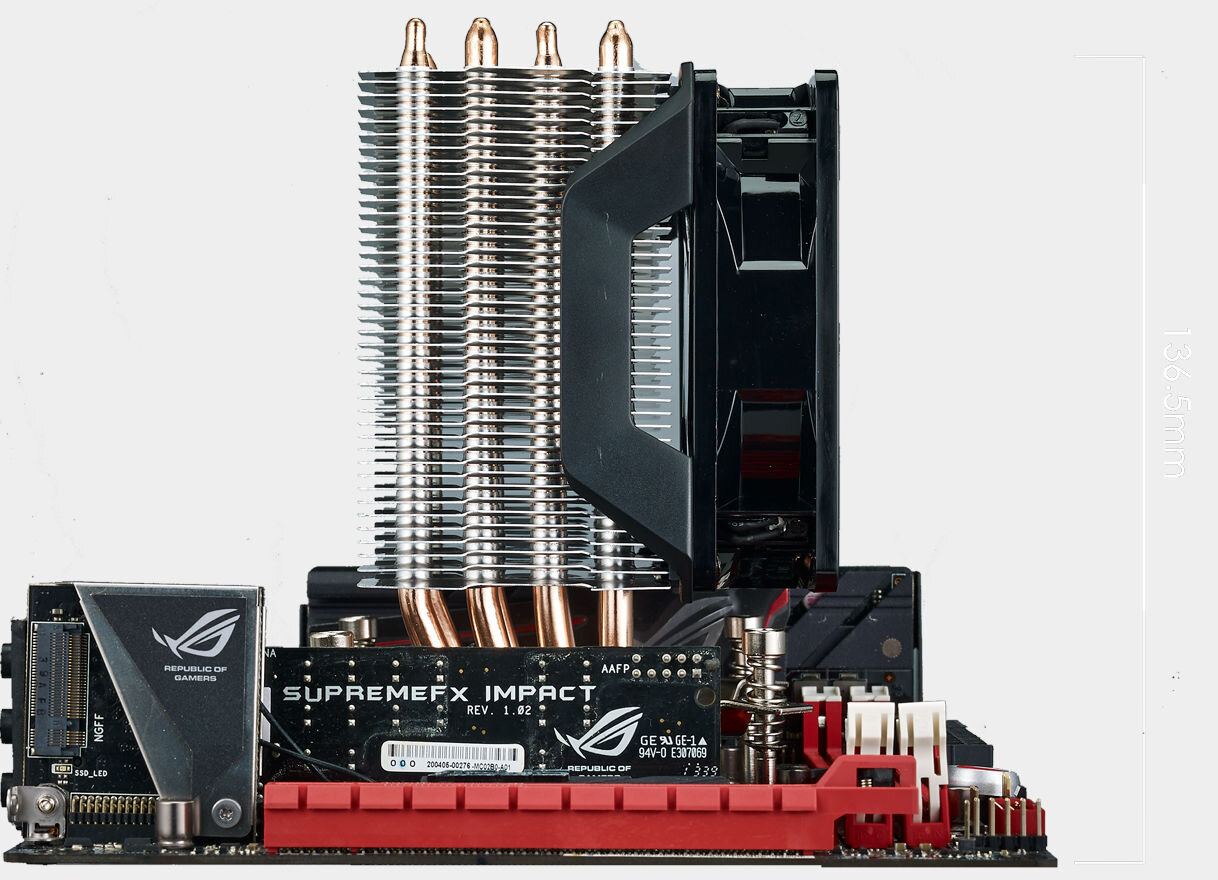 Chłodzenie CPU COOLER MASTER Hyper H412R kompaktowe wymiary 10,2 x 8,45 x 13,6 cm dla posiadaczy małych obudów małe niskoprofilowe ciche