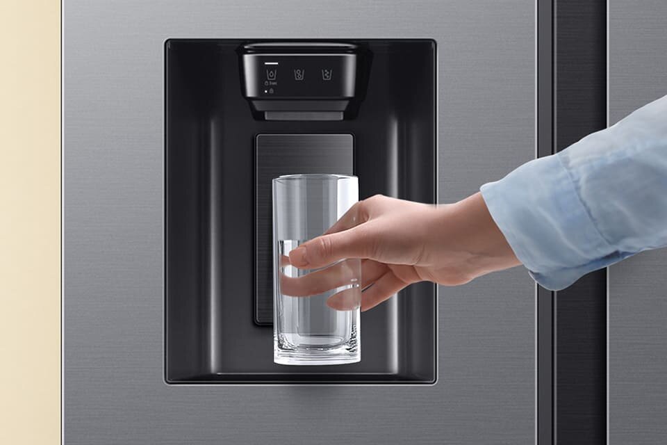 lodówka rs70f65keteo z dystrybutorem wody niewymajającym podłączenia do instalacji wodnej