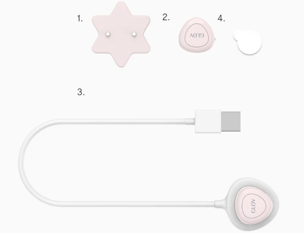 Maska LED do twarzy GLOV LED Supernova USB  Komfort i bezpieczeństwo z PC, ABS i silikonu Niska gęstość mocy LED zdjęcie lifestyle bliżenie na policzek z urządzeniem