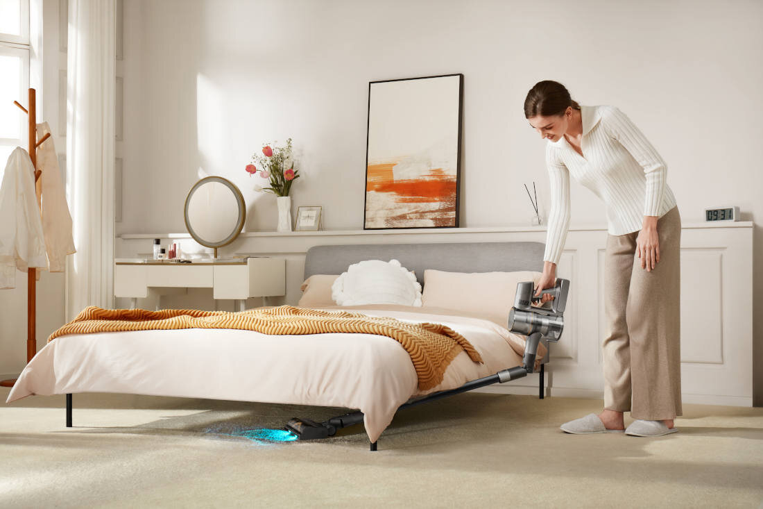 Odkurzacz DREAME R20 Aqua Duża moc ssania bezprzewodowy pionowy moc ssania zabrudzenia kurz sierść drobiny brudu