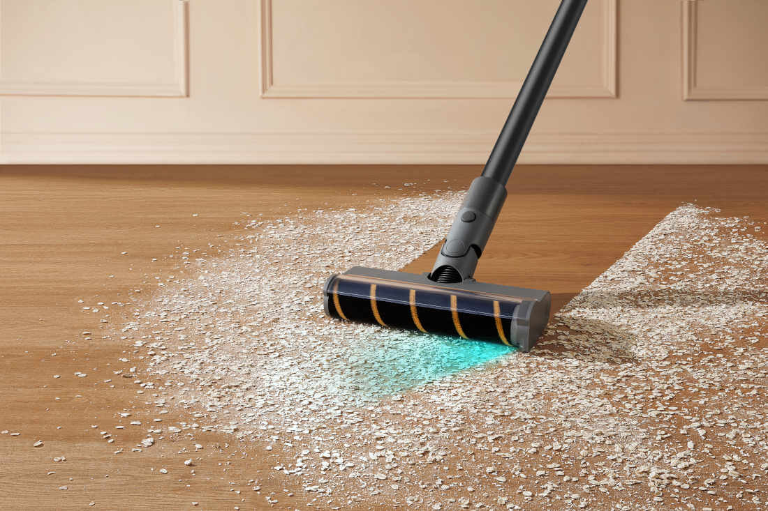 Odkurzacz DREAME R20 Aqua Odkurzanie i mopowanie w jednym obrotowa głowica plamy i ślady zbiornik na wodę pojemność system regulacji przepływu dostosowanie rodzaj zabrudzenia