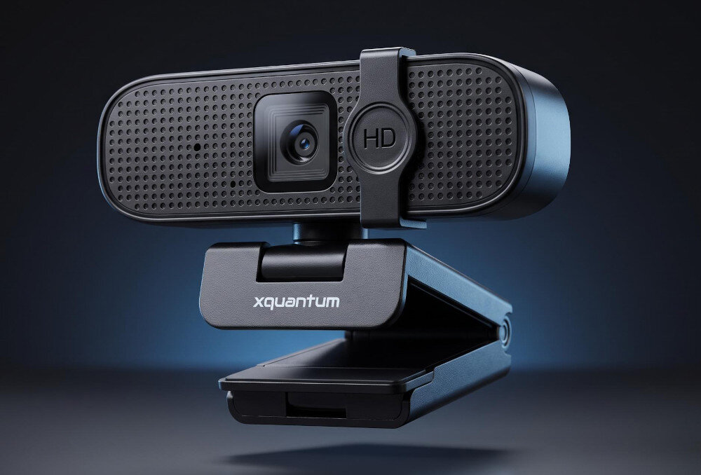 Kamera internetowa XQUANTUM IC100K przewodu USB typu A o długości 1,5 m wygodną pozycję Zasilanie przez USB oznacza również brak potrzeby stosowania osobnego zasilacza