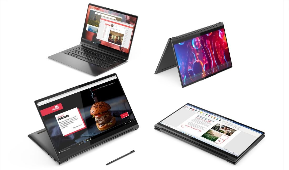 Laptop LENOVO Yoga 9 -  Cztery tryby 