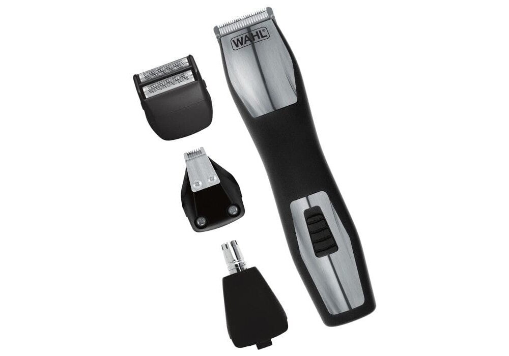 Trymer WAHL GroomsMan Pro 9855-1216 trymer wraz z zestawem wymiennych głowic, szybkie czyszczenie, płynne działanie