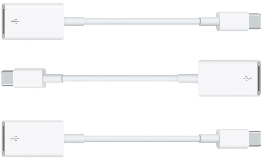 Adapter USB - USB Typ-C APPLE MJ1M2ZM/A front