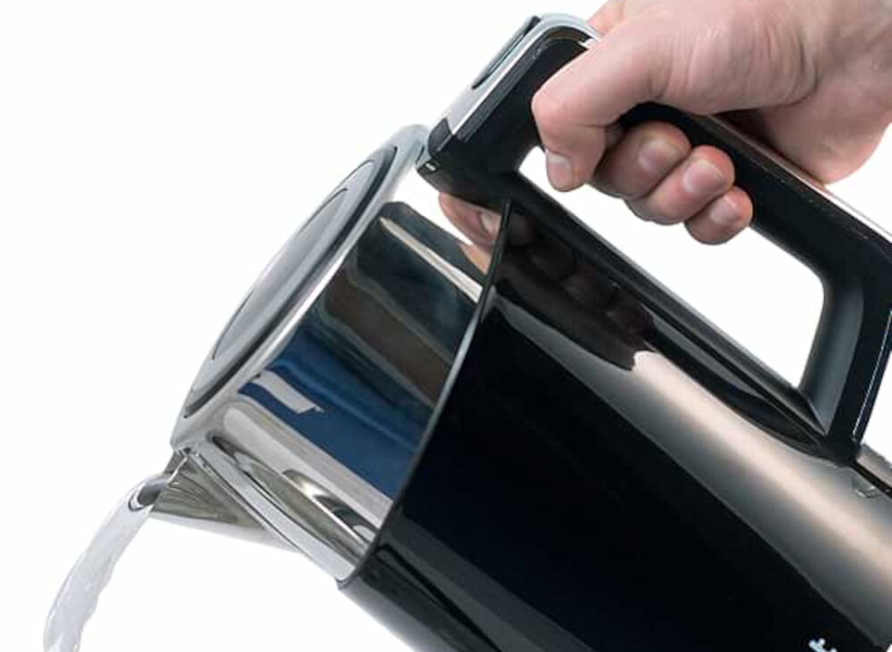 Czajnik CONCEPT RK-3171 Double Wall Czarny szeroki dziubek napełnianie czyszczenie wyjmowany filtr 