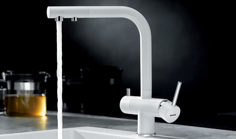 BLANCO Fontas II 52313 wylewka obrotowa bateria otwór głowica ceramiczne uszczelki dźwignia dopływ woda wodociąg uzdatniona