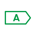 Grafika przedstawiająca klasę energetyczną pralki WW80T534DAEAS6