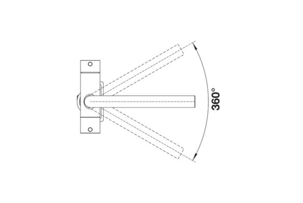 BLANCO Fontas II 523137 obrotowa wylewka bateria kuchenna stojąca nowoczesny styl kuchnia elastyczna jednodźwigniowa funkcjonalność